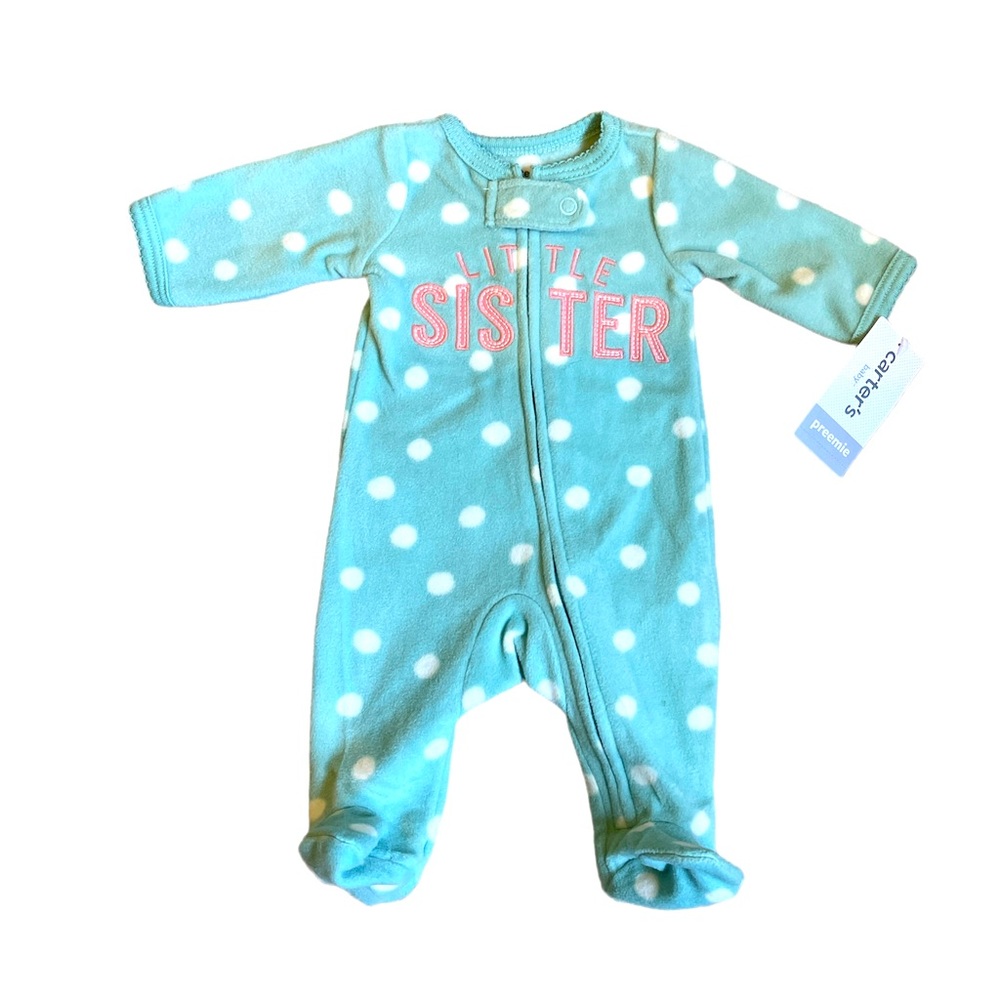 Preemie Girls Fleece Onesie